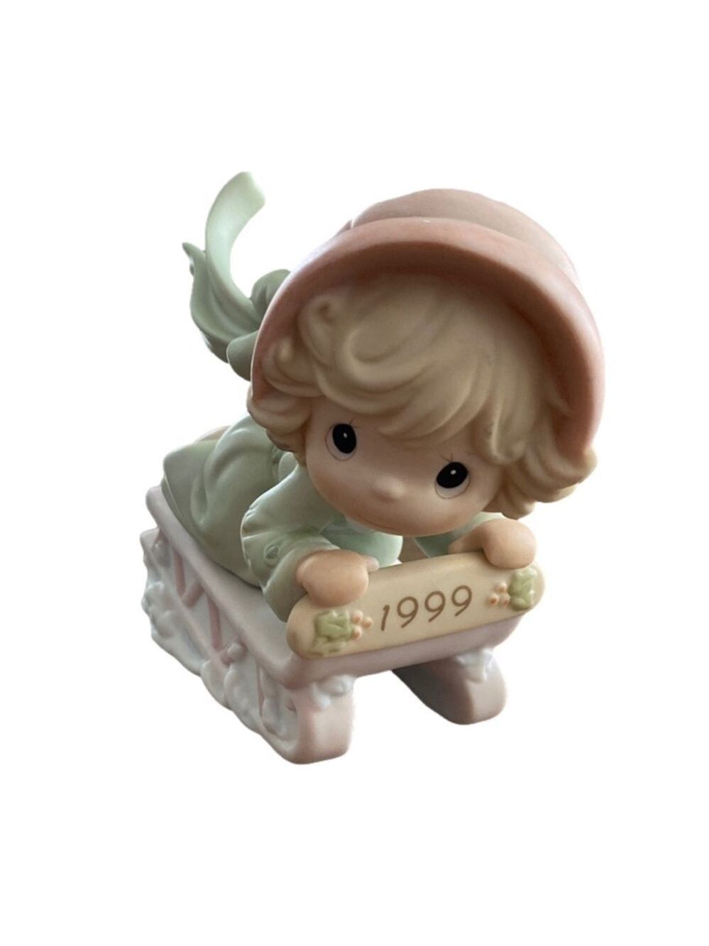 Vintage Precious Moments "Slide Into The Next Millennium With Joy"